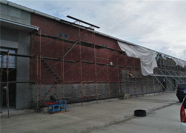 Hの鉄骨フレームの鉄骨フレームの倉庫、サンドイッチ壁パネルが付いている前に造られた鋼鉄建物