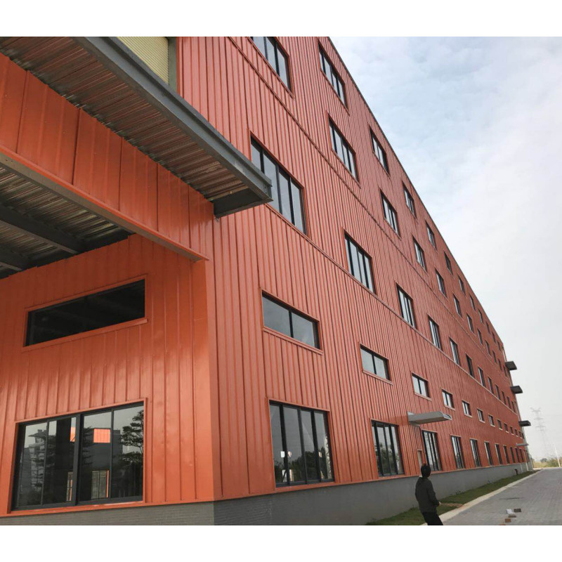 Q235 電動ローリングドアとアルミニウム合金窓を持つ重金属構造建築物