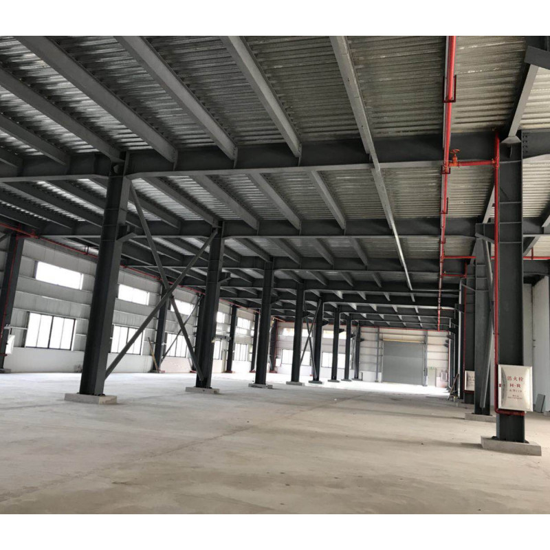 Q235 電動ローリングドアとアルミニウム合金窓を持つ重金属構造建築物