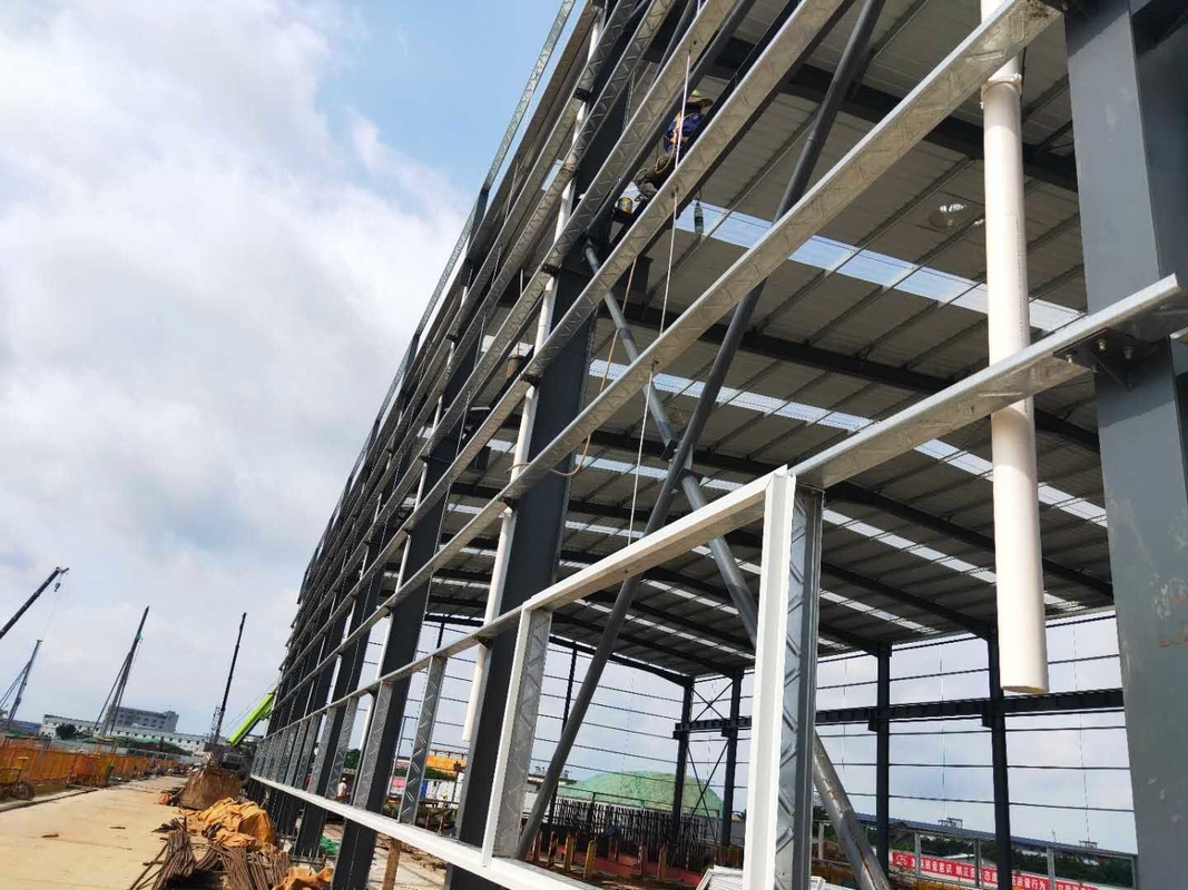 安定したH鋼構造 産業用金属フレームワークショップ 建設 鉄道のための高速ワークショップ