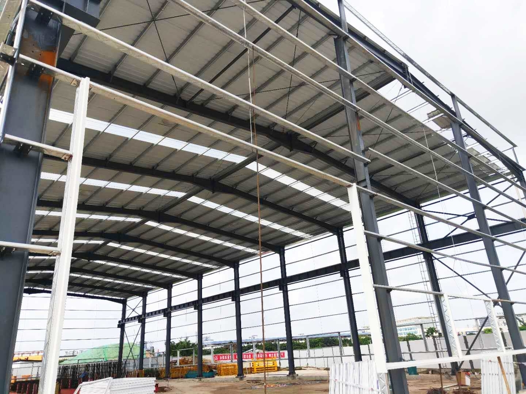 安定したH鋼構造 産業用金属フレームワークショップ 建設 鉄道のための高速ワークショップ