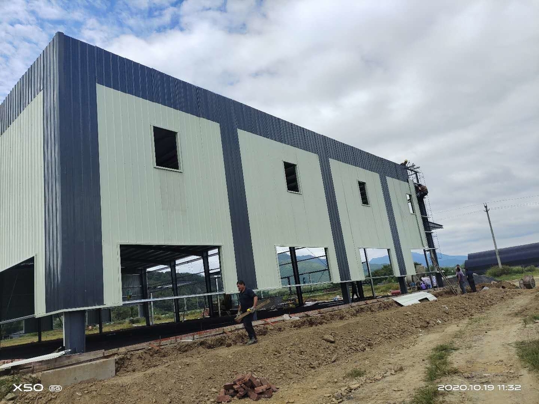 新型プリファブリックビル 鋼筋構造 建設 プリファブリック工場
