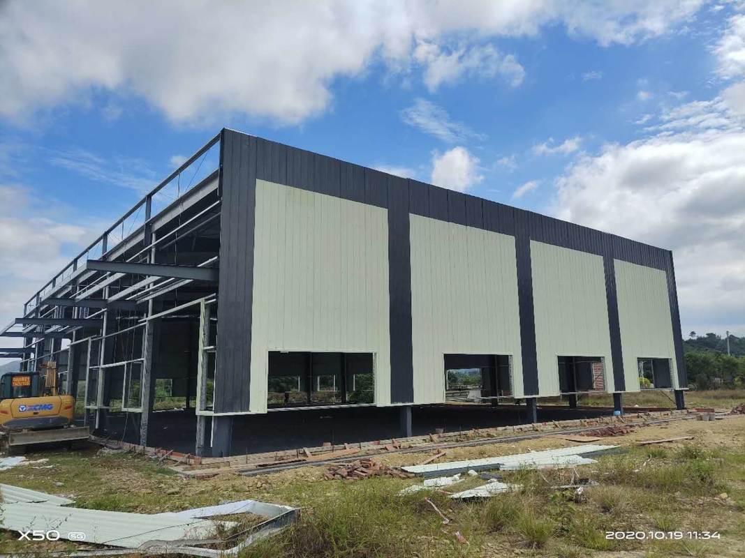 新型プリファブリックビル 鋼筋構造 建設 プリファブリック工場