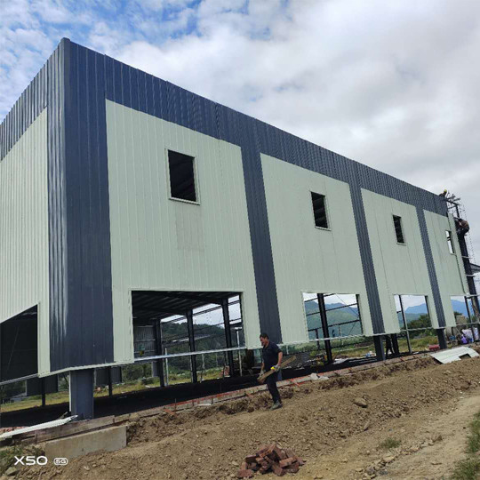 新型プリファブリックビル 鋼筋構造 建設 プリファブリック工場