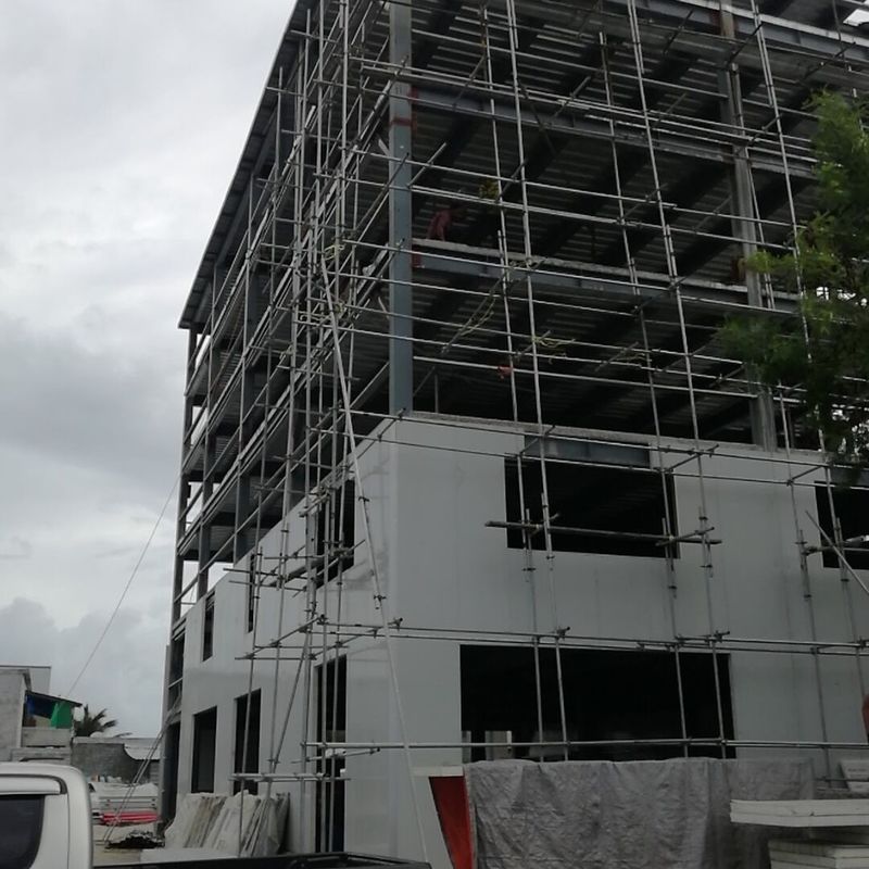 高層鋼製 プリファブリック鋼構造物 建築物 フレームハウス マルディブ島用 隔熱材料